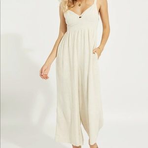Gentle Fawn Tropes Jumpsuit in Beige/Cream
